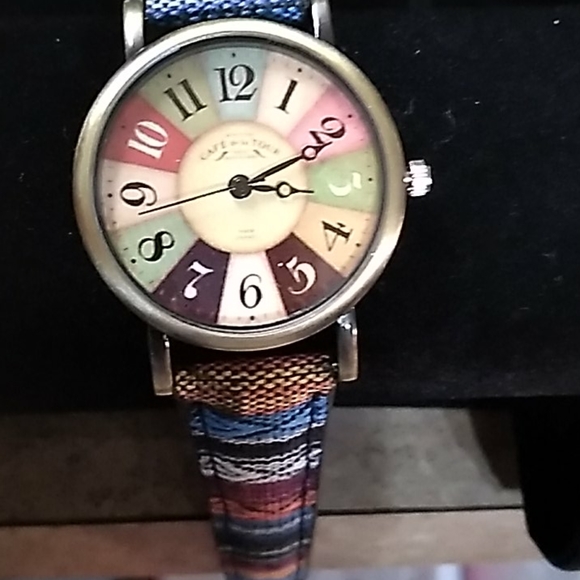 quartz Other - Movie Multicolor Hippy Denim Fabric Watch